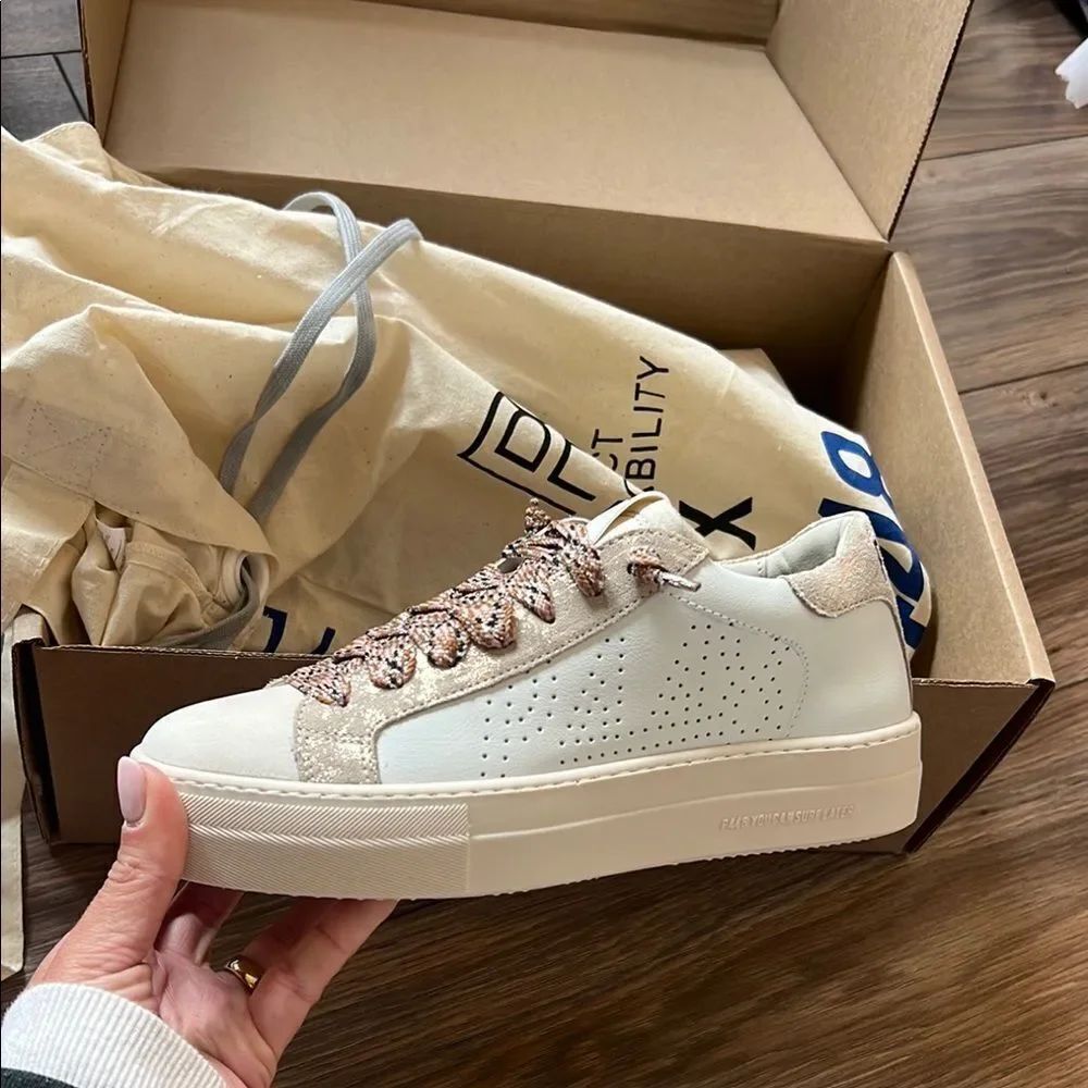 P448 - Thea Platform Sneaker - White Cloud